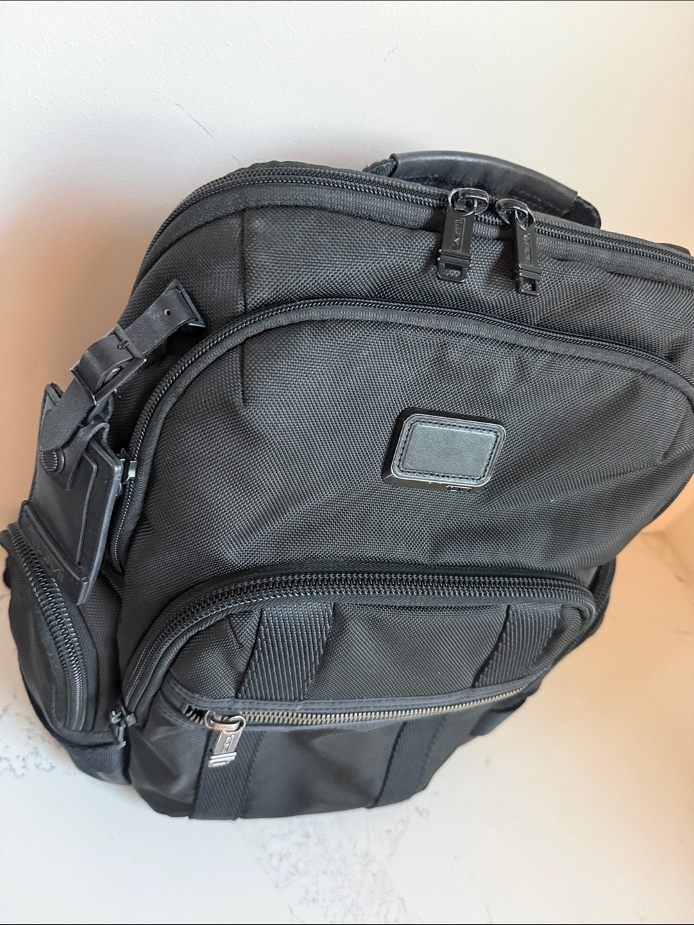 Tumi Alpha Bravo Nathan Backpack Business Laptop Bag in Black Color - Picture 3 of 16